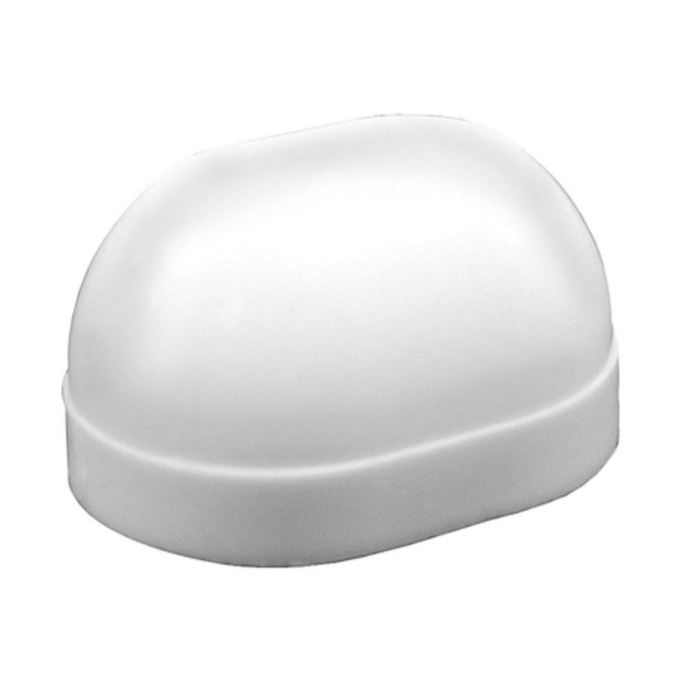 Bulk Pack of White Oval Closet Bolt Caps less Washer, 100 pcs.