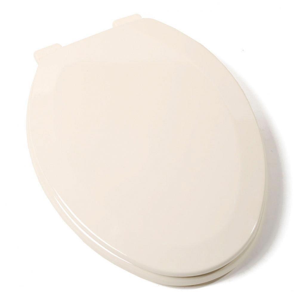 Premium Molded Wood Seat, Bone, Elongated Closed Front with Cover