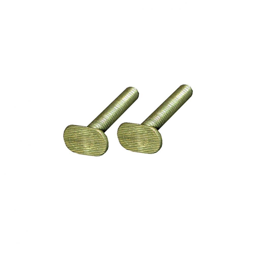 1/4'' x 1-3/4'' Brass Plated Closet Bolt, 100 pcs.