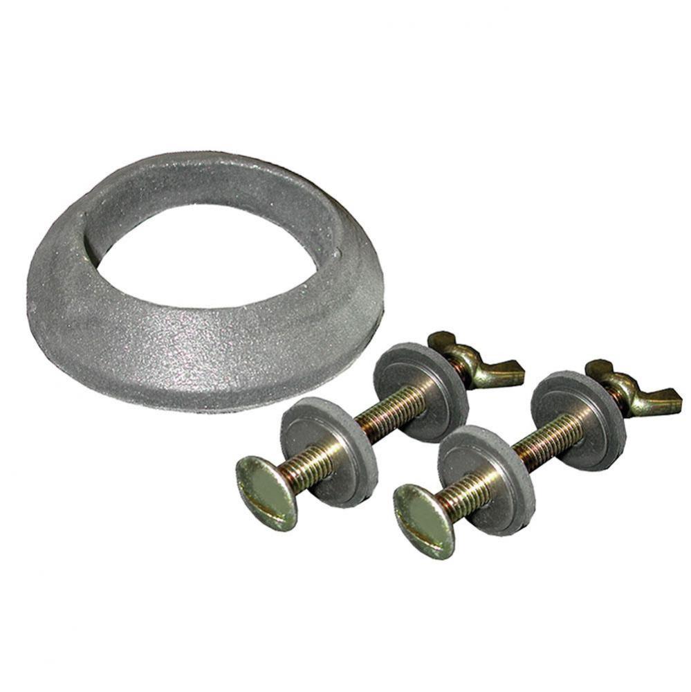 5/16'' x 3'' Tank to Bowl Bolt Set with Gasket, 2-bolt Set