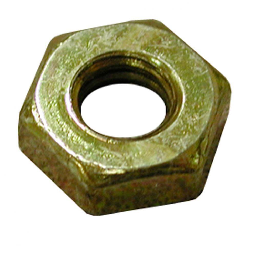 5/16''-18 Brass Plated Heavy Hex Jam Nut