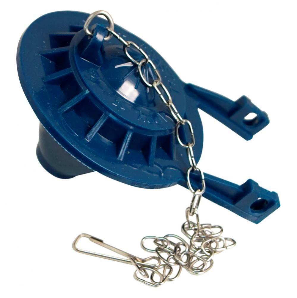 Blue Flapper, Chemical Resistant Vinyl with Stainless Chain