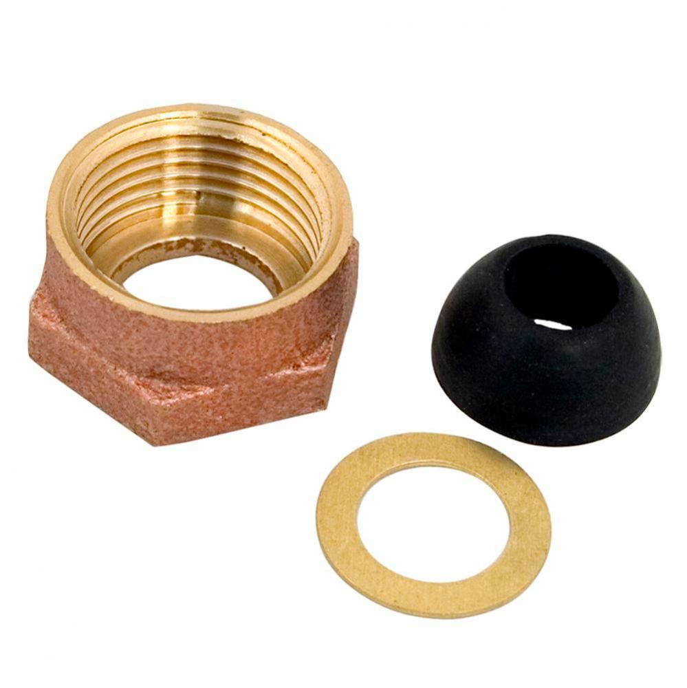 5/8'' x 1/2'' Brass Ballcock Coupling Nut