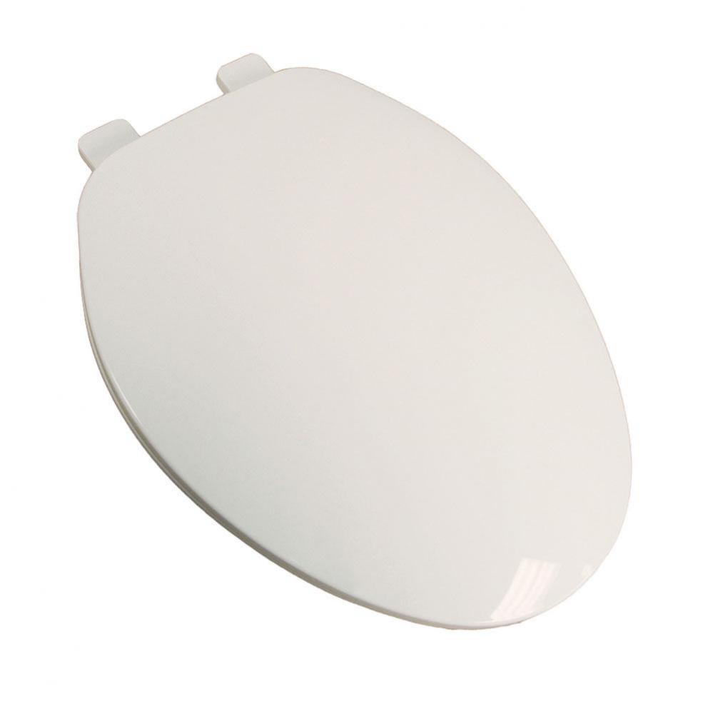 Builder Grade Plastic Toilet Seat, White, Elongated Closed Front with Cover