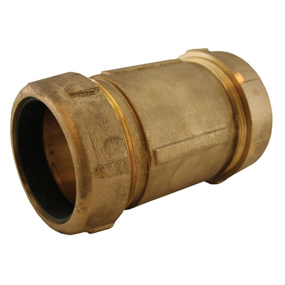 2'' IPS Bronze Compression Coupling, Lead Free