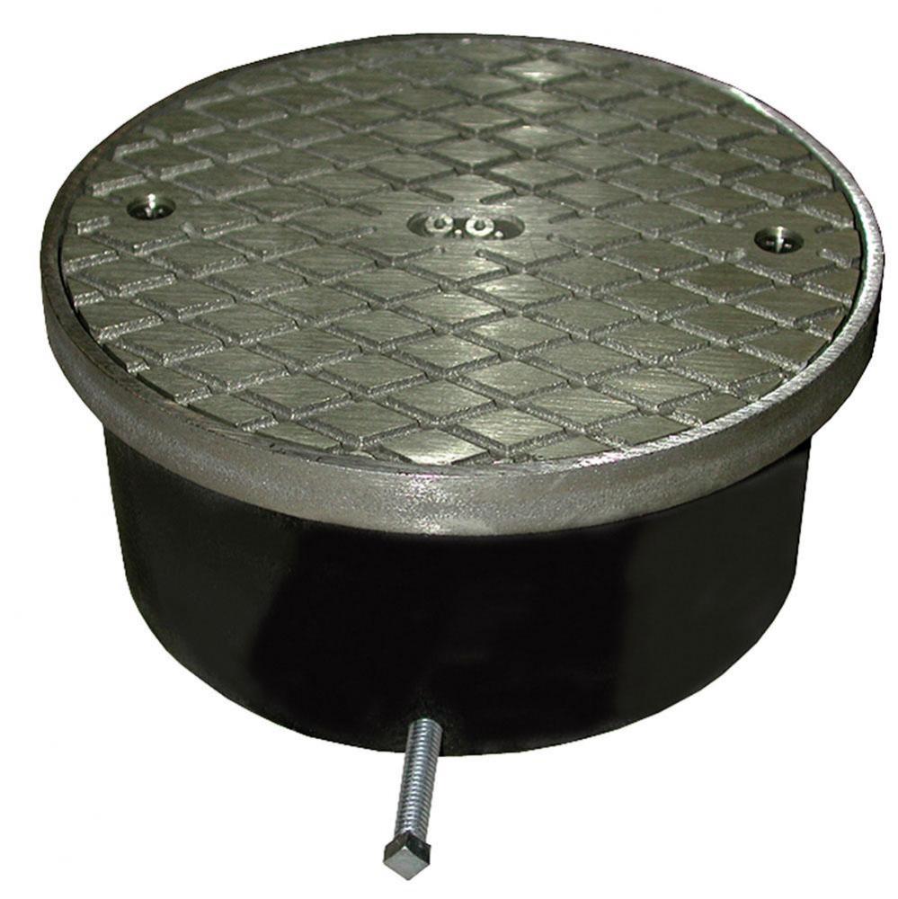 2'' and 3'' Adjustable Access Cover with 5-1/2'' Nickel Bronze Cover