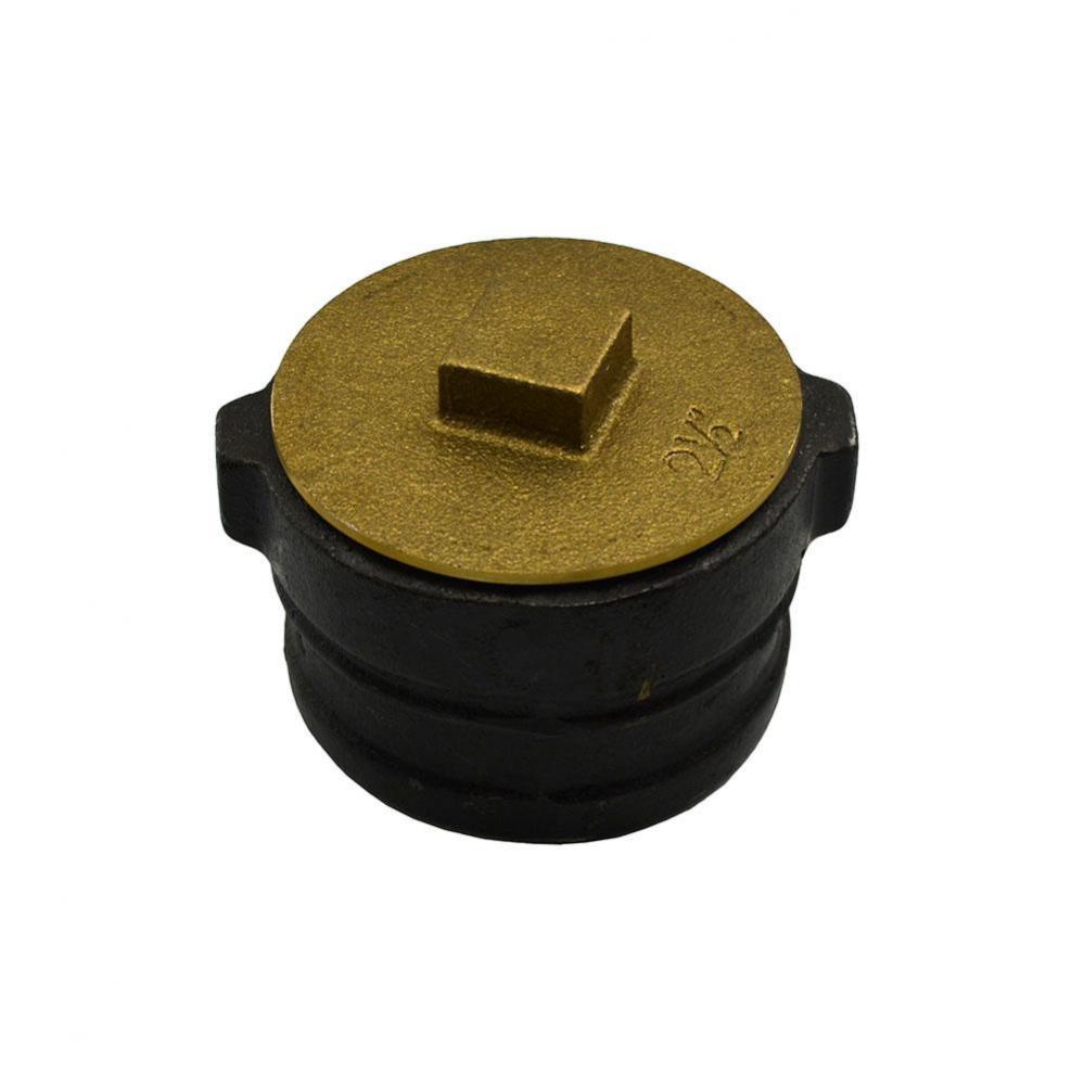 4'' No Hub Cleanout With 3-1/2'' New Orleans Code Plug - 2-1/4'' Hei