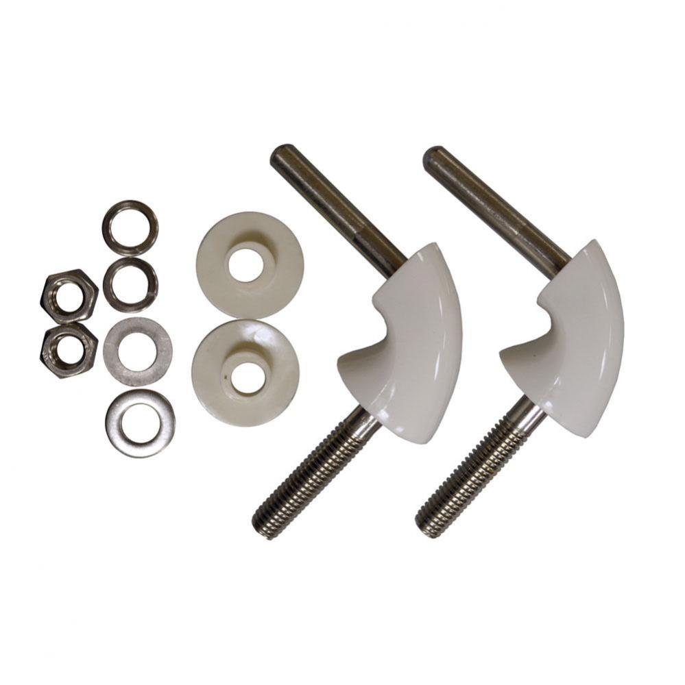 Replacement Hinge Pack for Self-Sustaining Check Hinge Toilet Seat