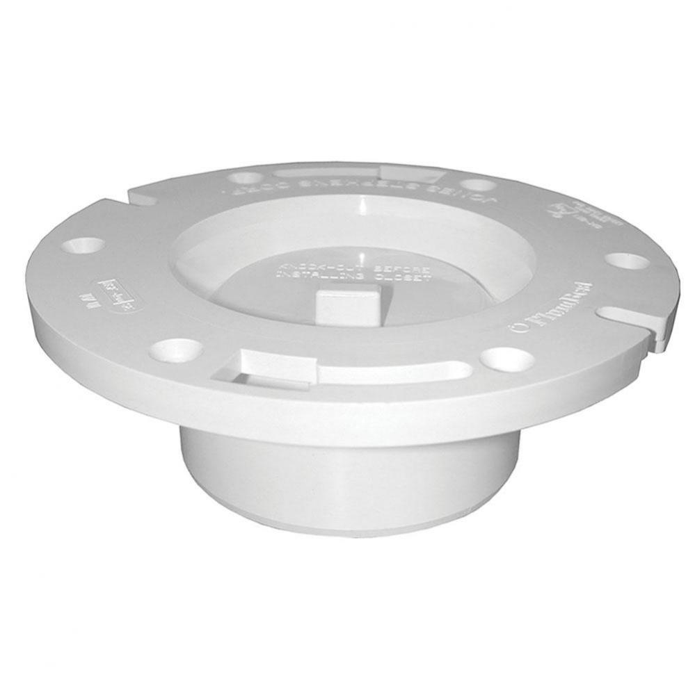 3'' x 4'' Plumbfit PVC Closet Flange with Knockout