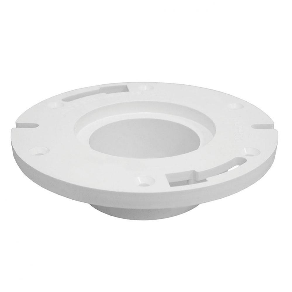 4'' PVC Spigot Fit Closet Flange less Knockout