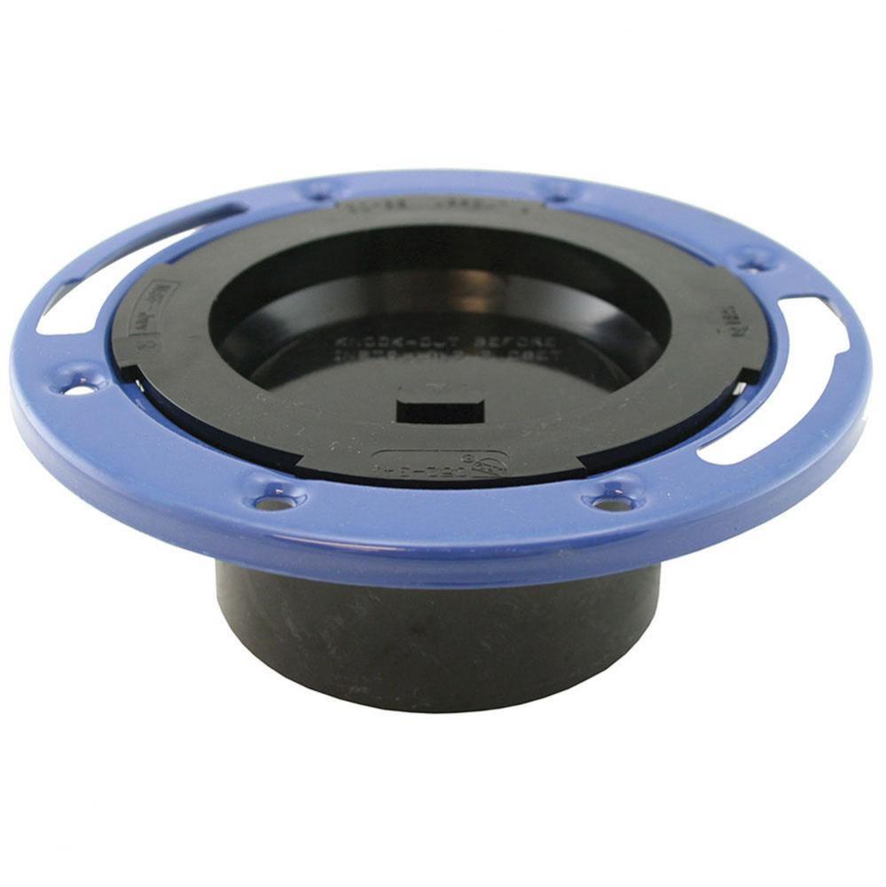 3'' x 4'' Plumbfit ABS Closet Flange with Metal Ring and Knockout