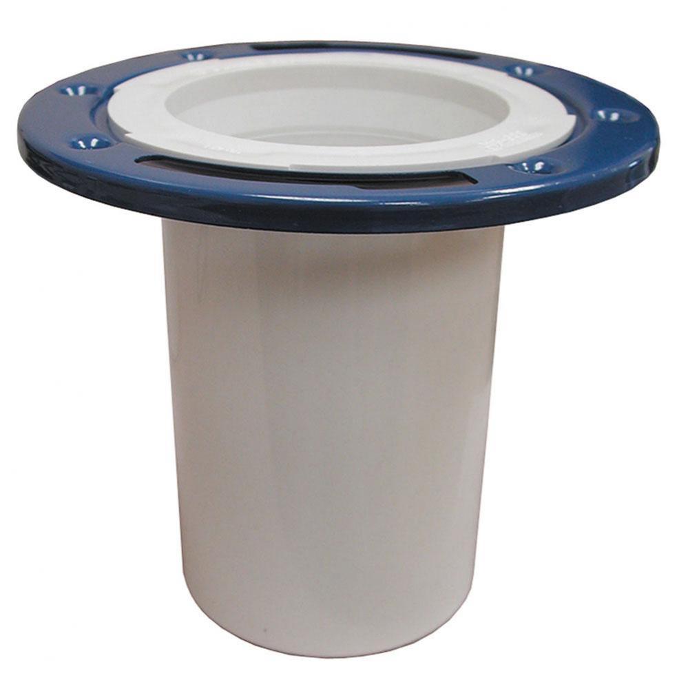 3'' x 4'' Plumbfit PVC Closet Flange with Adjustable Metal Ring
