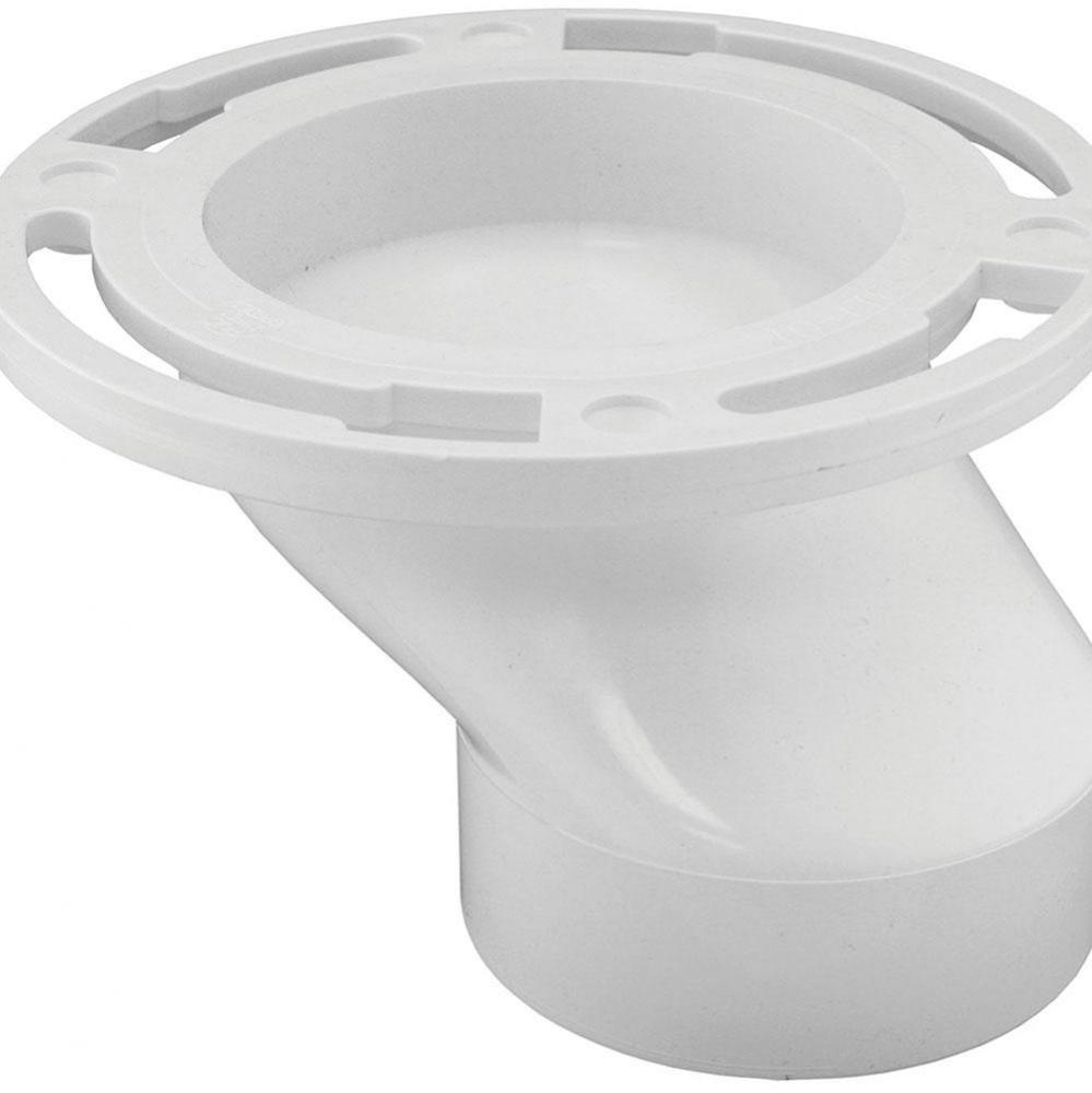 3'' x 4'' Offset PVC Closet Flange