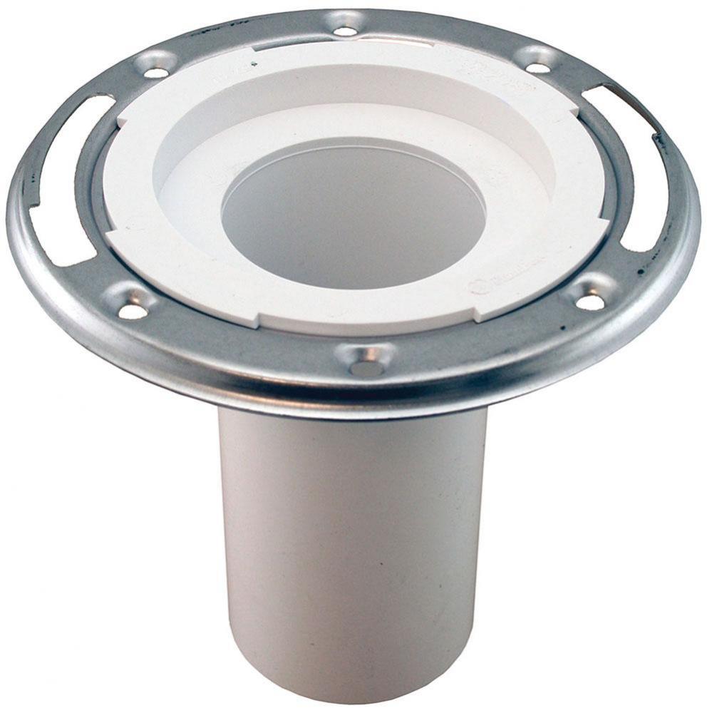 3'' Plumbfit PVC Closet Flange with Stainless Steel Ring less Knockout