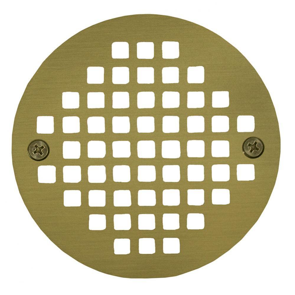 5'' Polished Brass Round Cast Coverall Strainer
