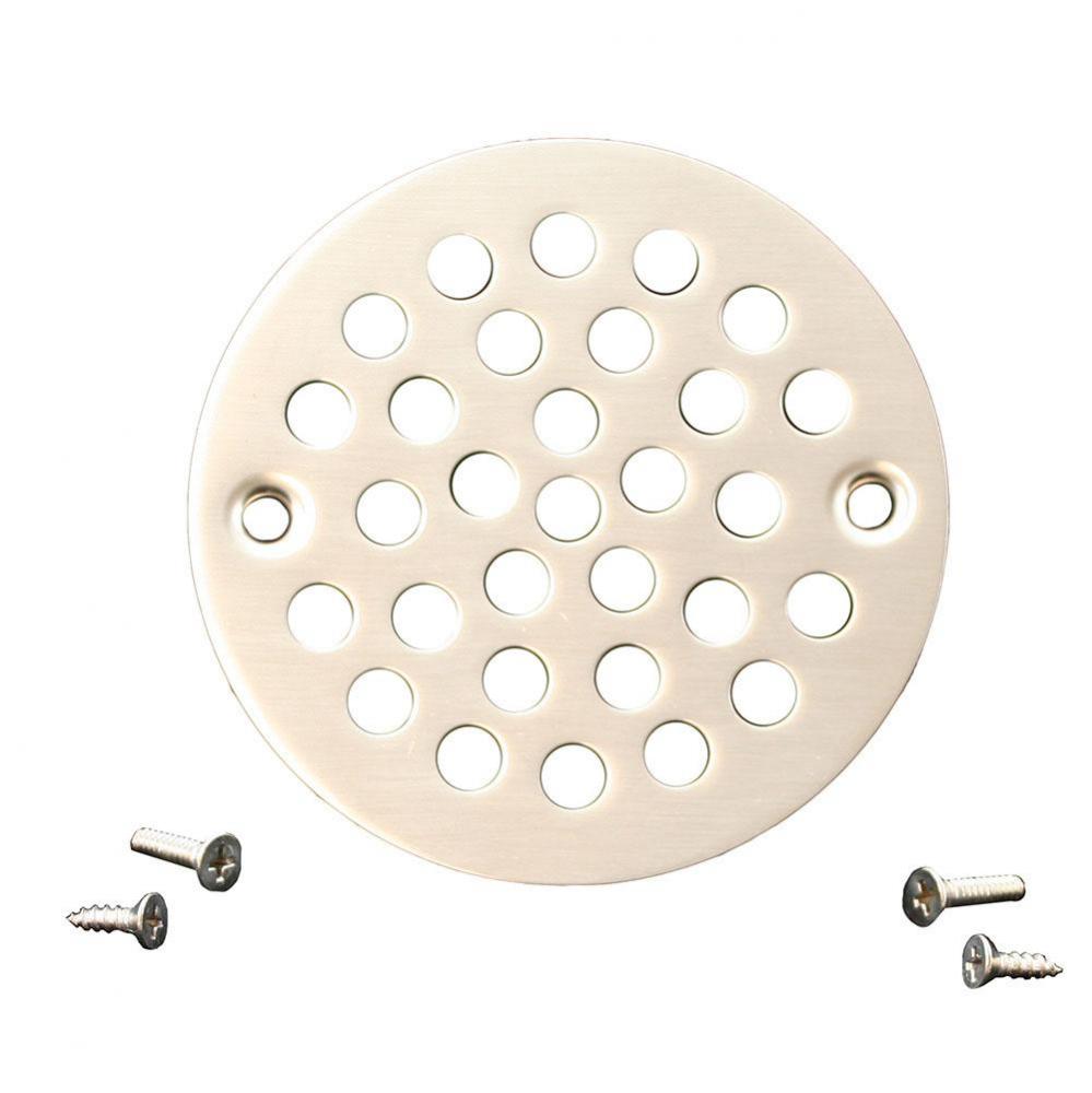 4'' Satin Nickel Round Cast Coverall Strainer