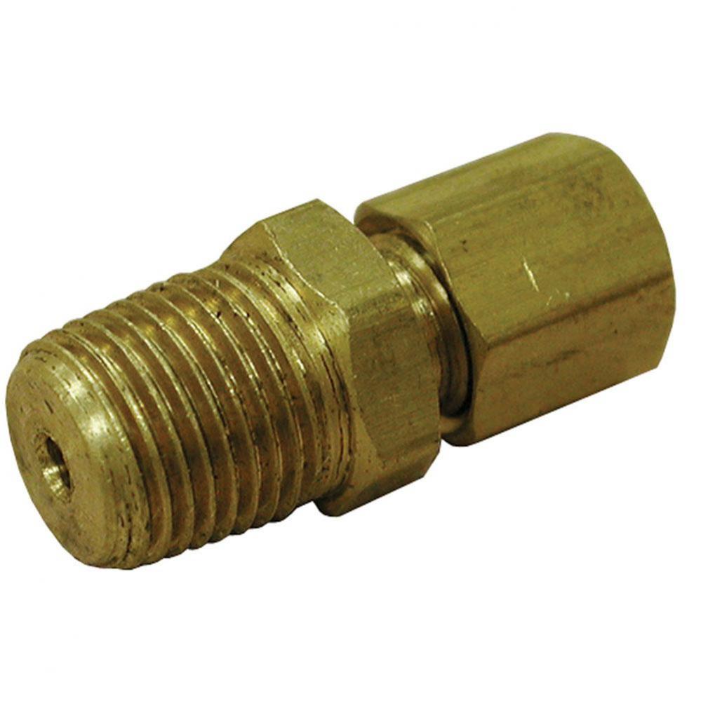 1/4'' x 1/2'' Brass Compression x Male Connector, Lead Free