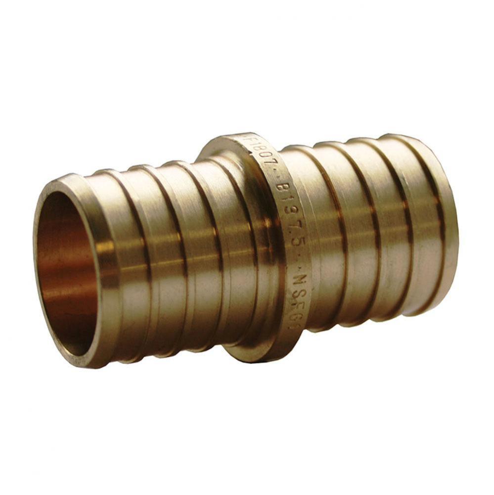 1/2'' Brass PEX Coupling, Lead Free