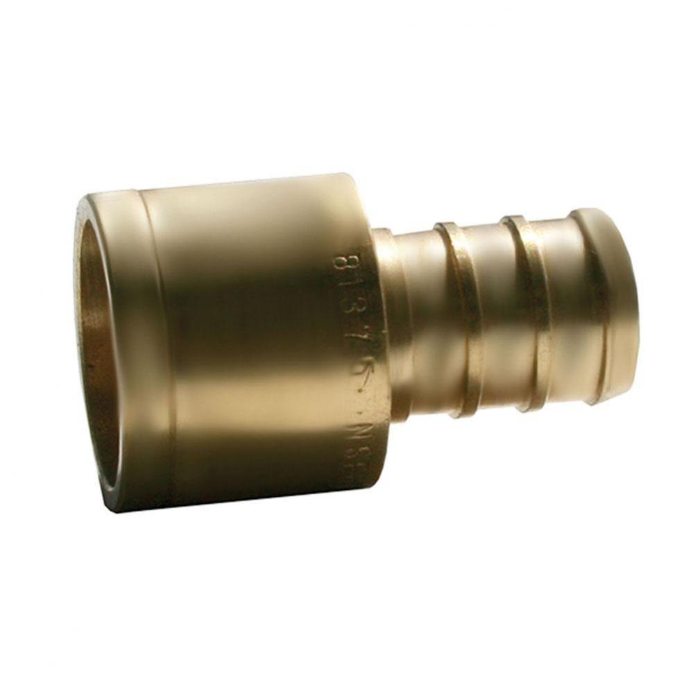 1/2'' x 1/2'' Brass PEX x Female Sweat Adapter, Lead Free