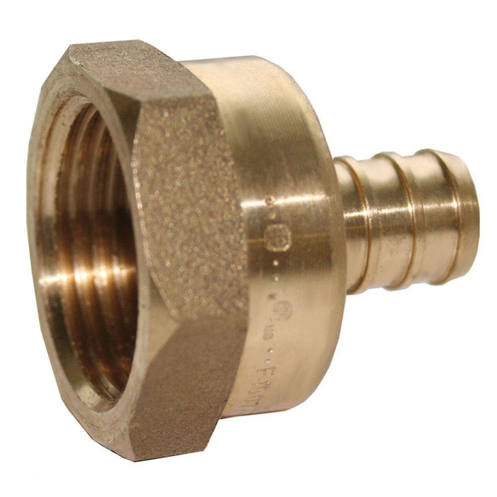 1/2'' x 1/2'' Brass PEX x Female Adapter, Lead Free