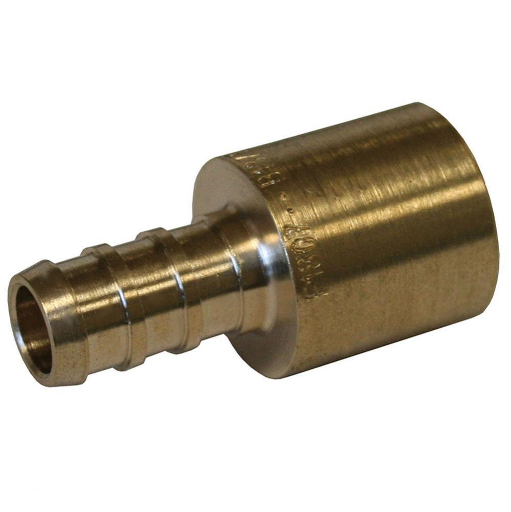 3/8'' x 1/2'' Brass PEX x Male Sweat Adapter, Lead Free