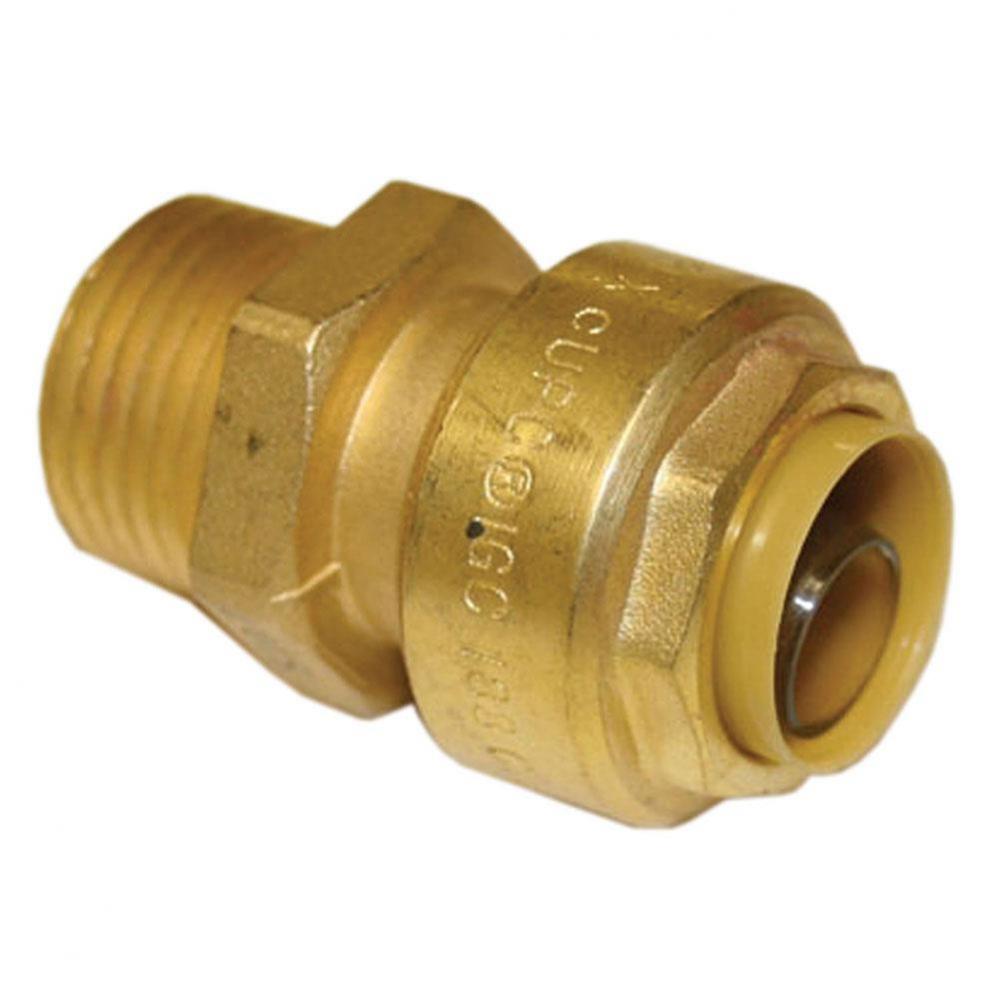 1/2'' x 1/2'' MPT PlumBite Push On Adapter, Lead Free