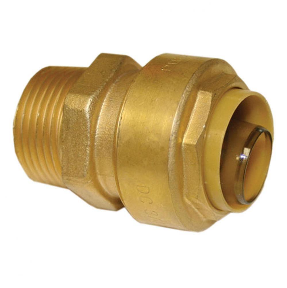 3/4'' x 3/4'' MPT PlumBite Push On Adapter, Lead Free