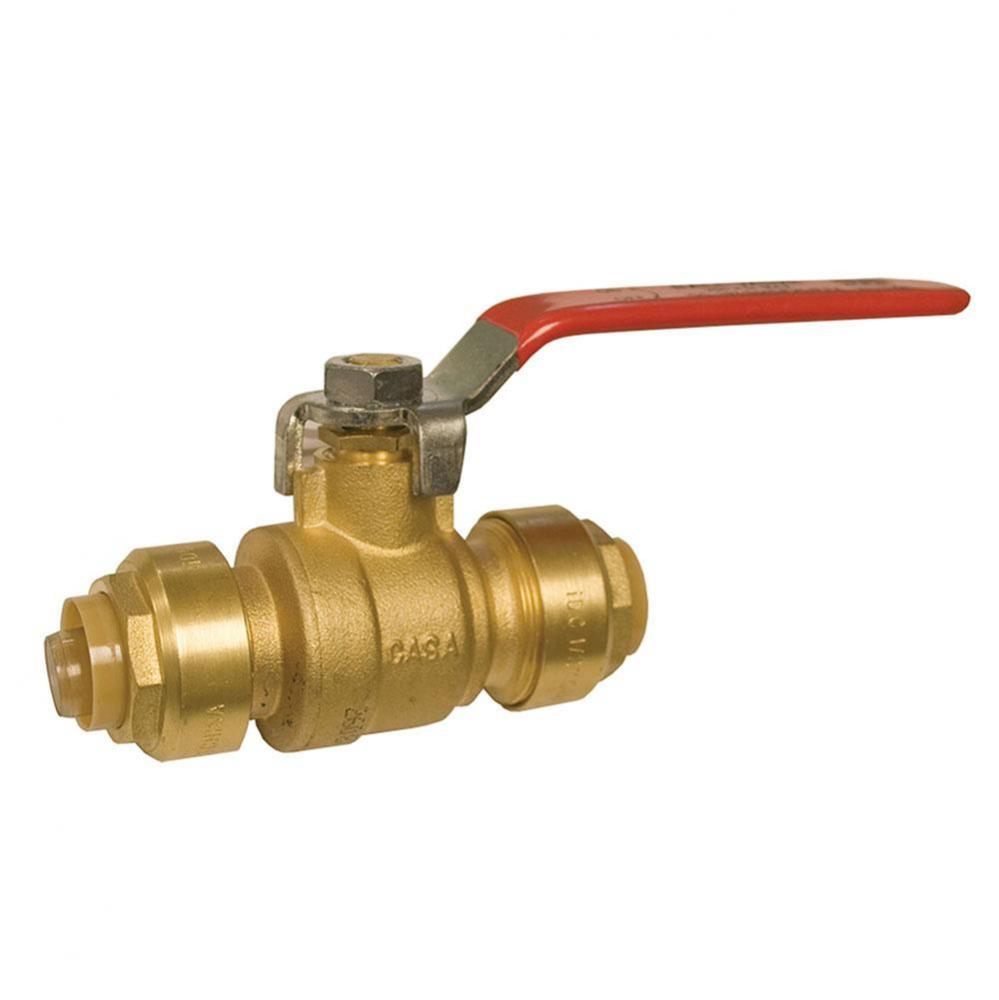 1/2'' PlumBite Push On Ball Valve, Lead Free