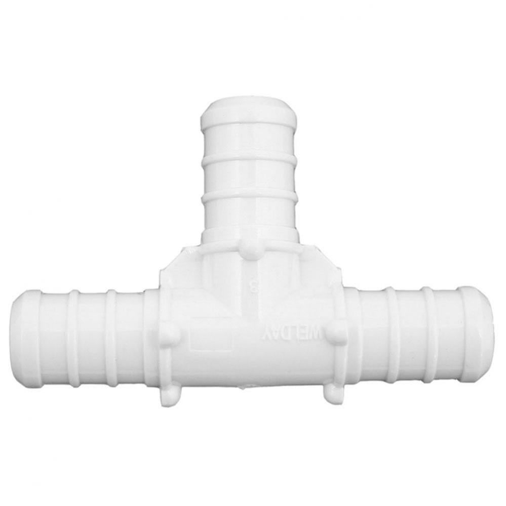 1/2'' Plastic White PEX Tee, Lead Free