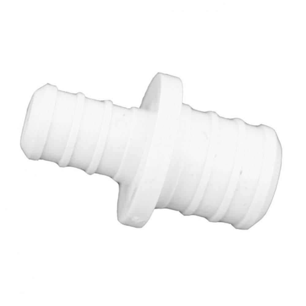 3/4'' x 1/2'' Plastic White PEX Coupling, Lead Free