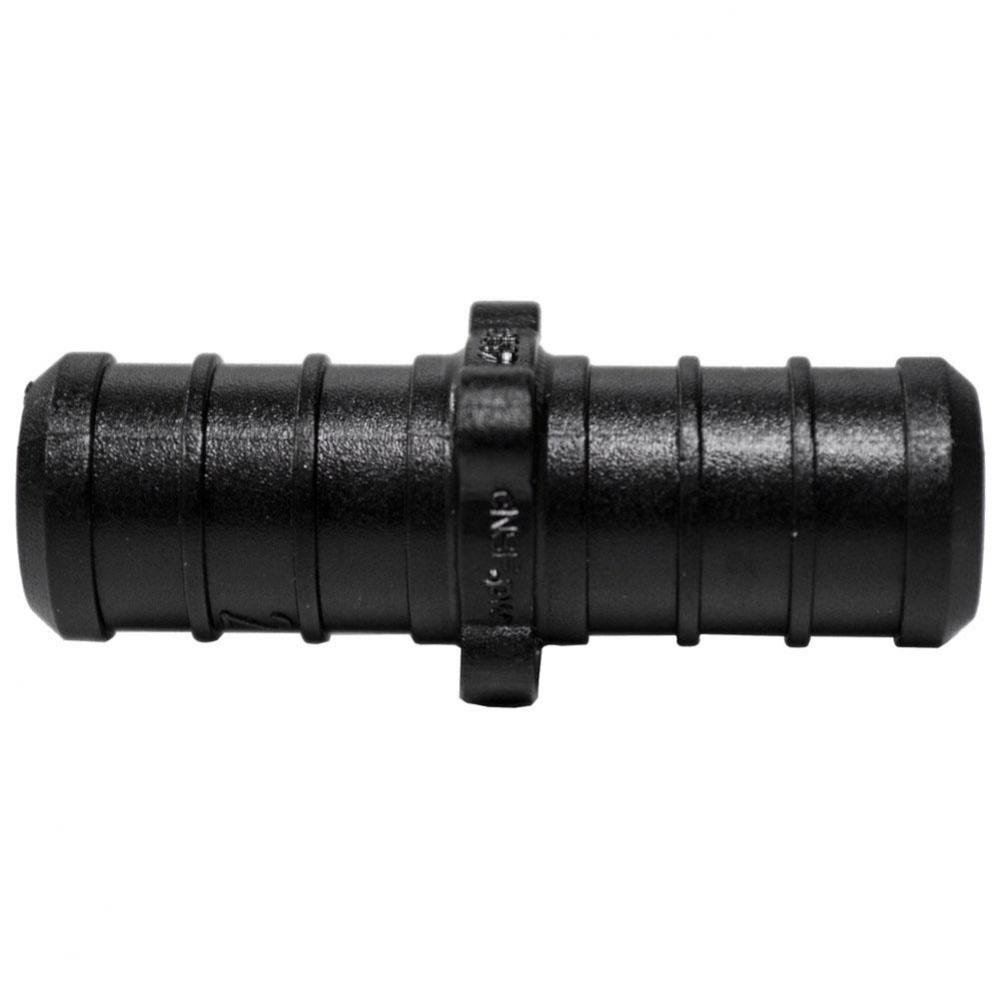 3/4'' Plastic Black PEX Coupling, Lead Free