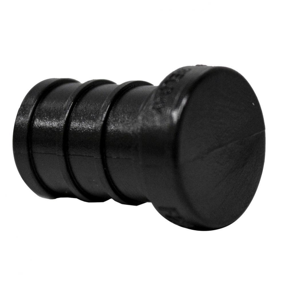 1/2'' Plastic Black PEX Plug, Lead Free