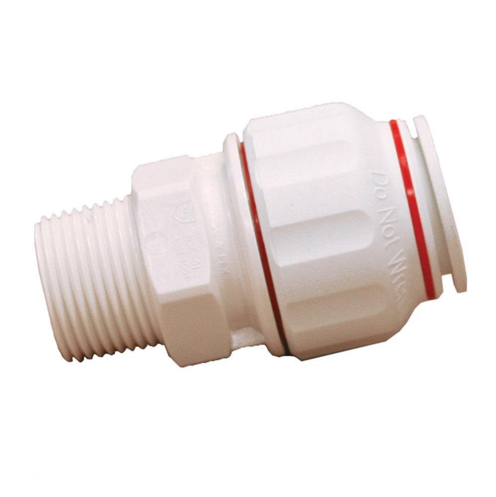 3/4'' x 3/4'' Twist to Lock Plastic Male Adapter