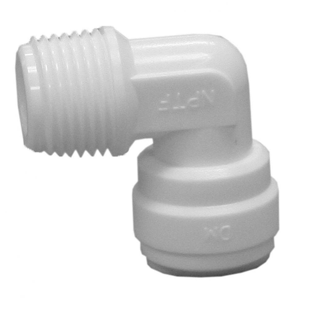 1/4'' x 1/8'' Plastic Push On 90degree Elbow