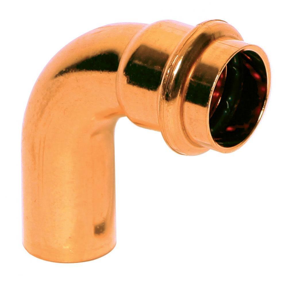 Copper Elbow 90º, P x FTG, 1/2 x 1/2