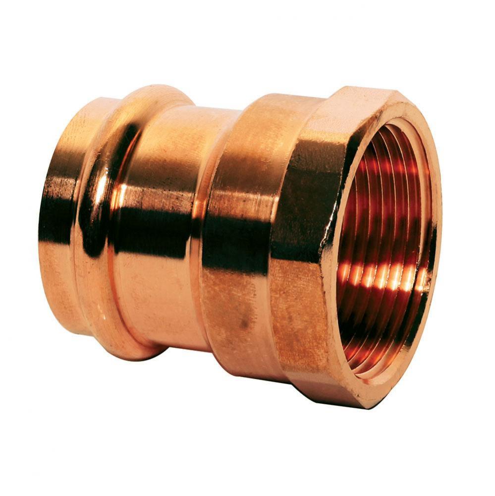 Copper Female Adapter, P x FPT, 3/4 x 3/4