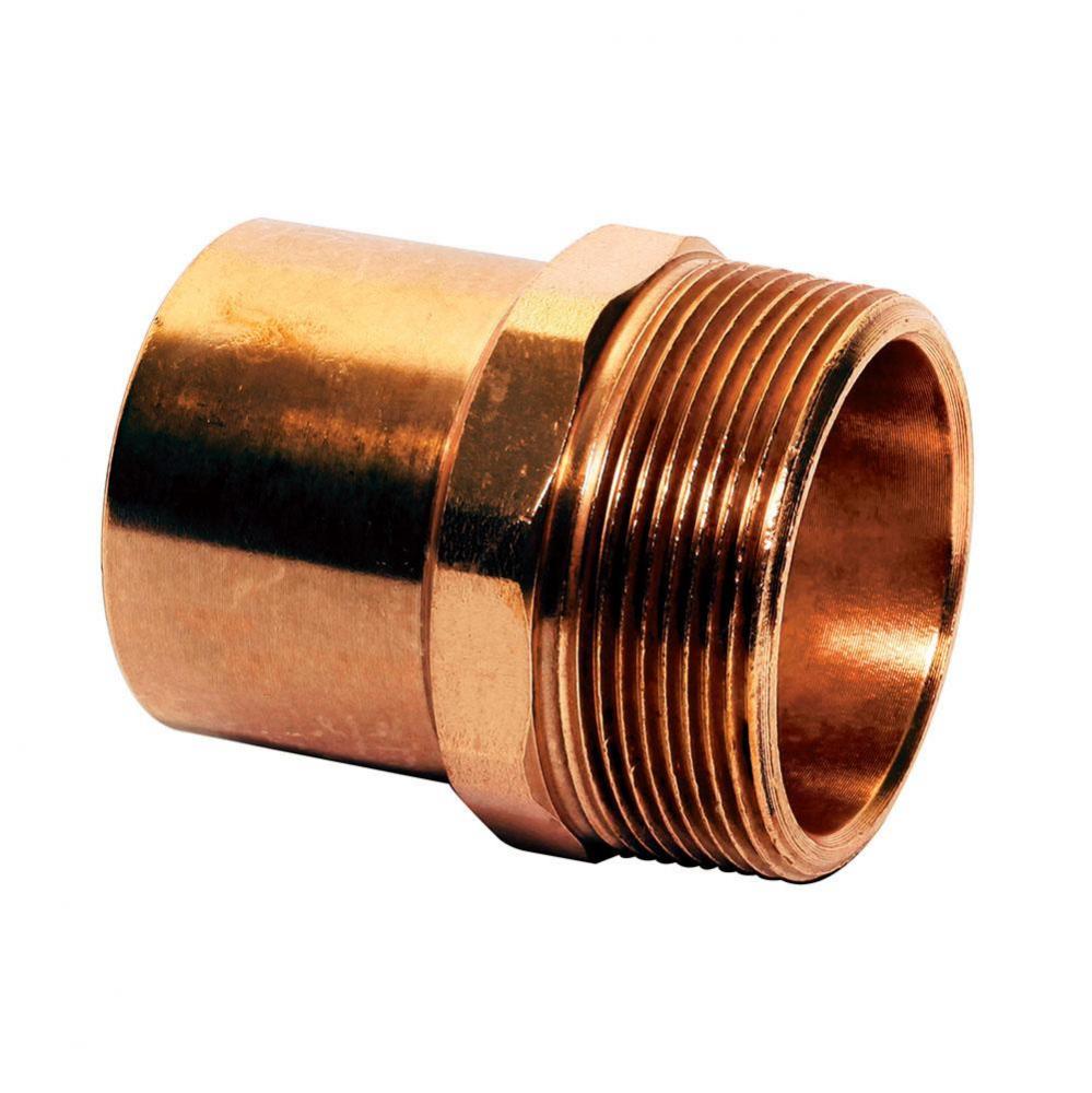 Copper Male Adapter, FTG x MPT, 1-1/4 x 1-1/4