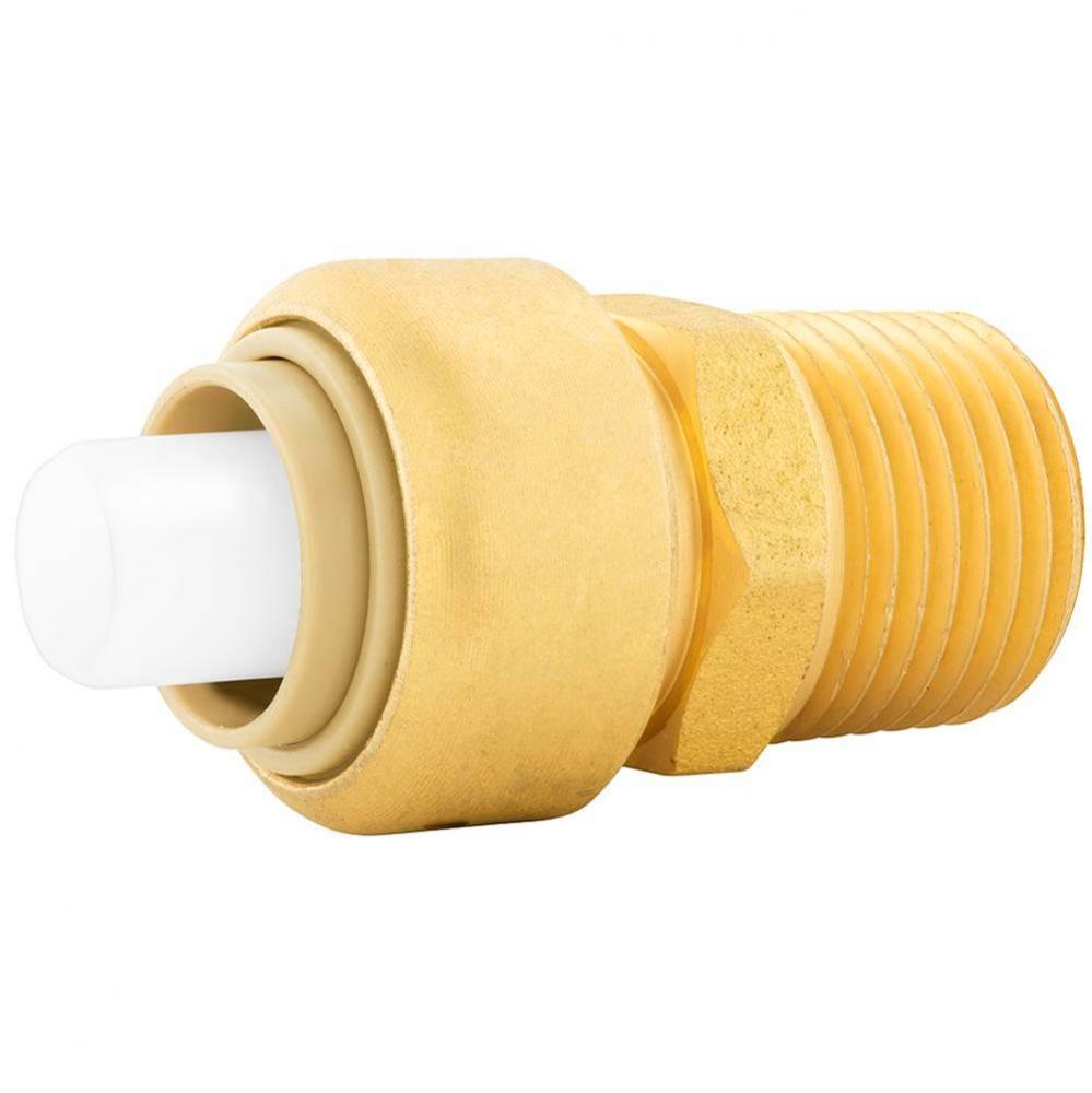 1/2'' x 1/2'' MPT (Bagged) PlumBite Push On Adapter, Lead Free