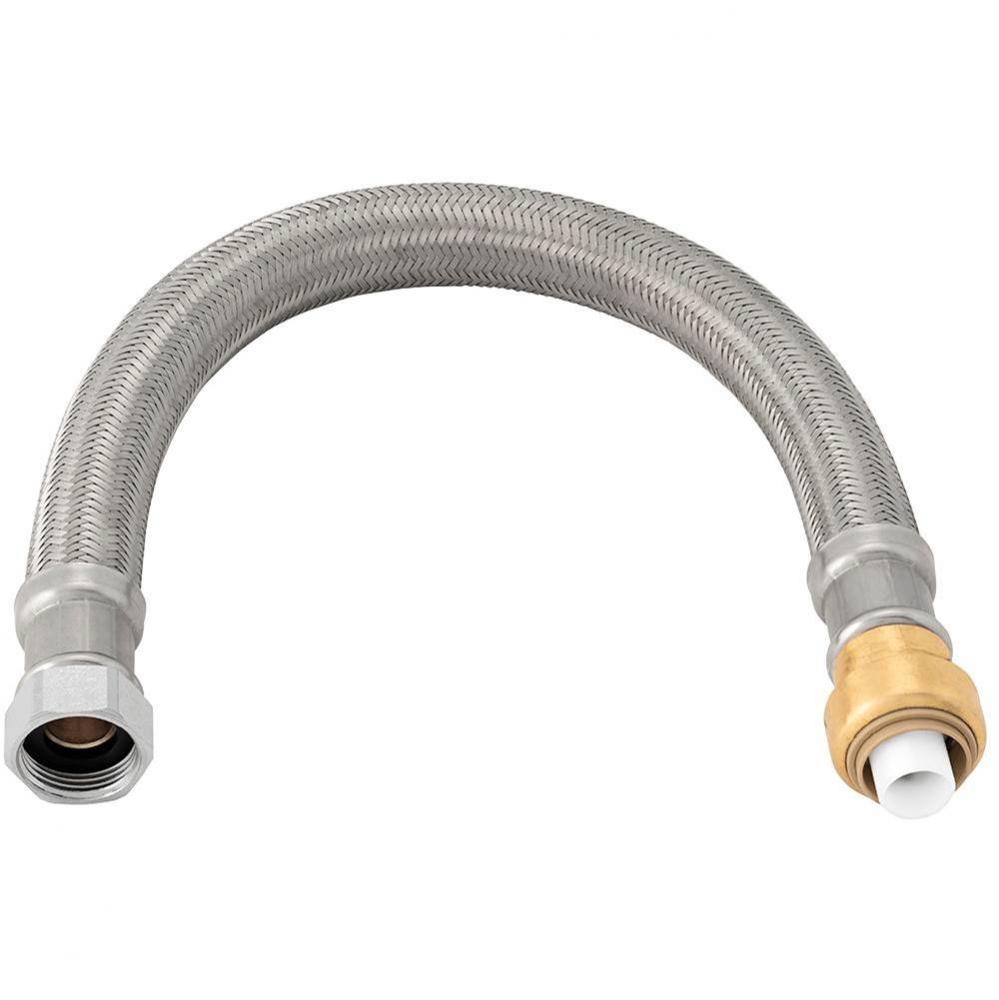 3/4'' x 3/4'' FIP x 24'' (Bagged) PlumBite Push On Water Heater Conn