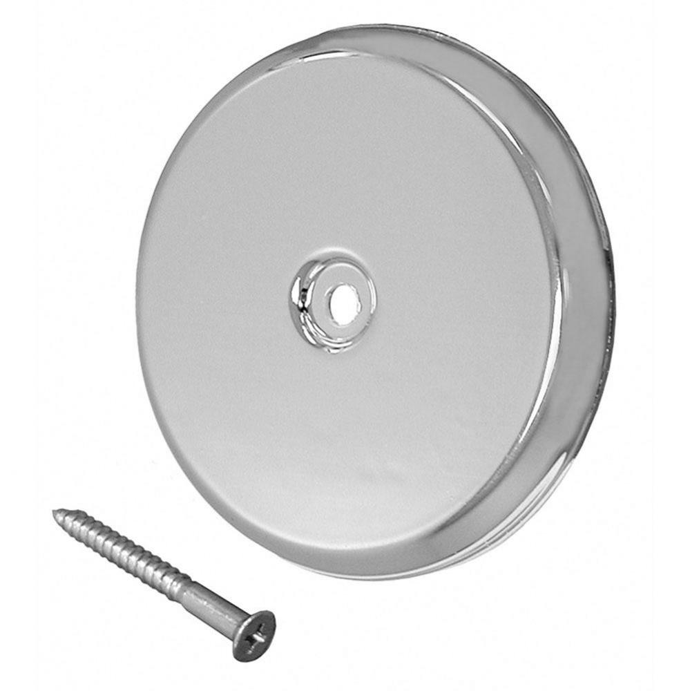 4-1/4'' Chrome High Impact Plastic Cleanout Cover Plate, Flat Design