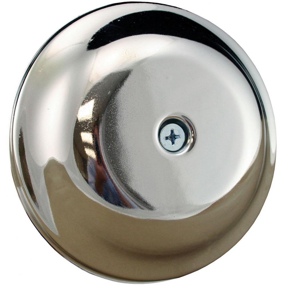 4-1/4'' Chrome High Impact Plastic Cleanout Cover Plate, Bell Design