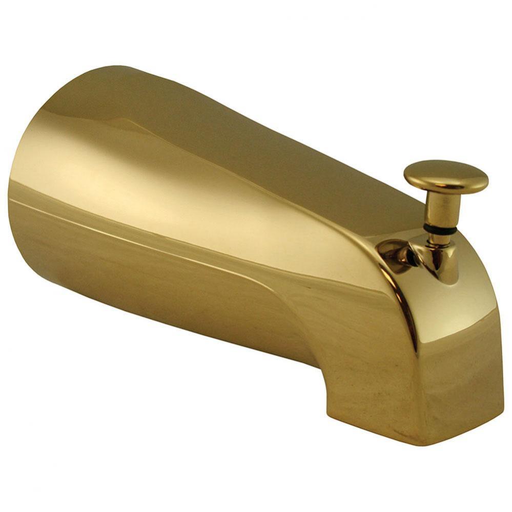 Polished Brass PVD 1/2'' FIP Diverter Spout with Nose Connection