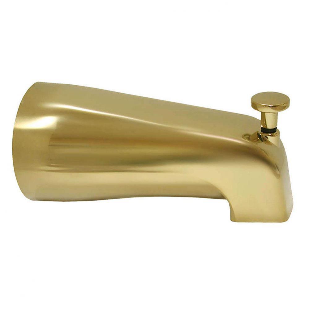 Polished Brass PVD 1/2'' CTS Slip-On Diverter Spout with HEX Key Base Connection