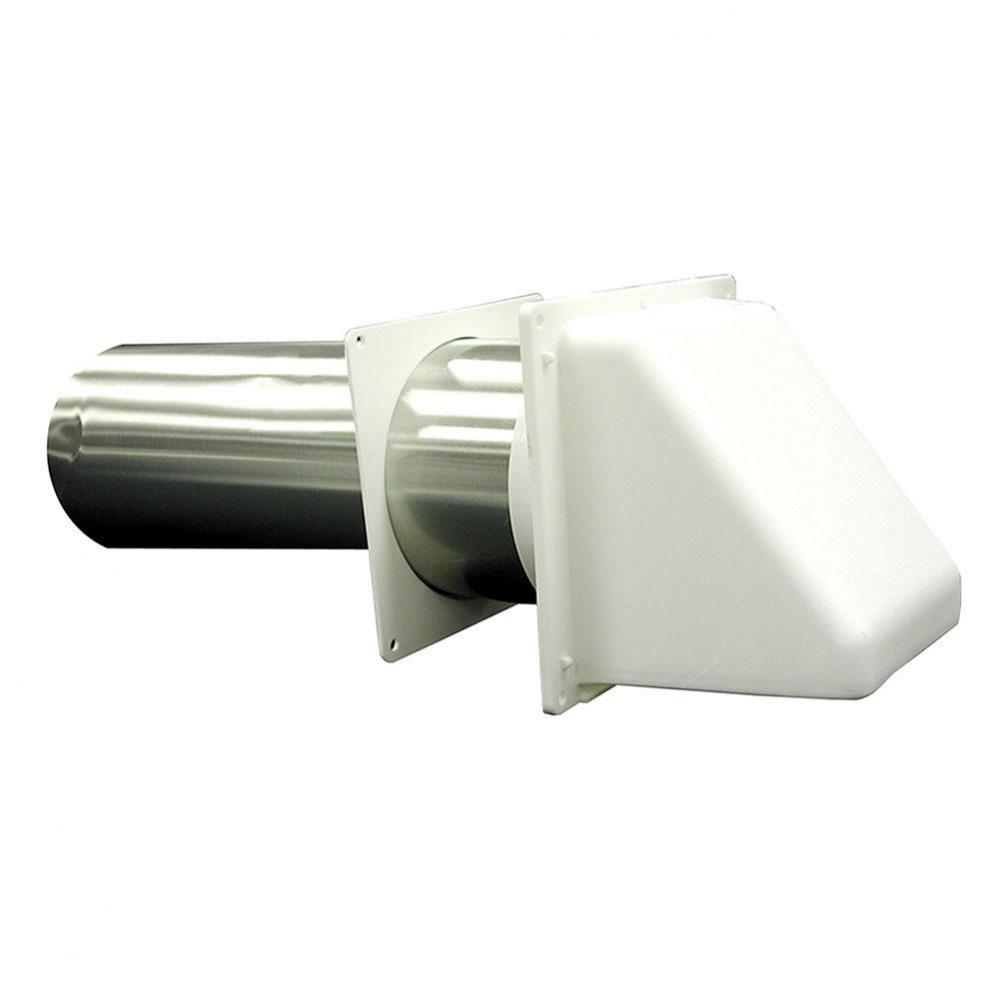 4'' PVC Dryer Vent Hood, Carton of 12