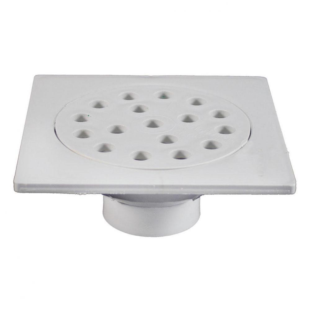 9'' x 9'' PVC Utility Drain with 4'' Hub