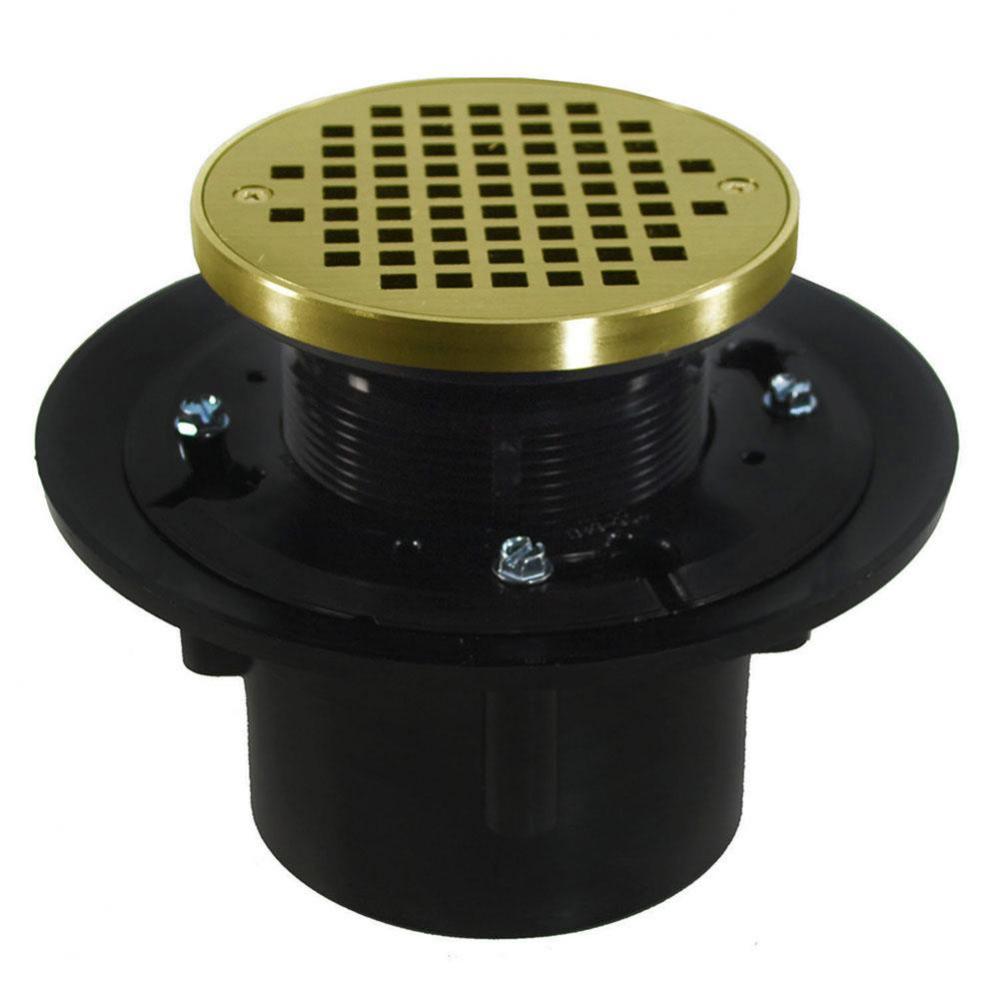 2'' x 3'' Heavy Duty ABS Drain Base with 3'' Plastic Spud and 6&apos