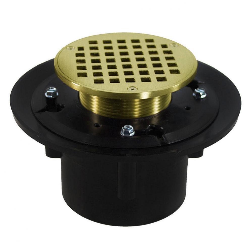 2'' x 3'' Heavy Duty ABS Drain Base with 3-1/2'' Metal Spud and 6&ap