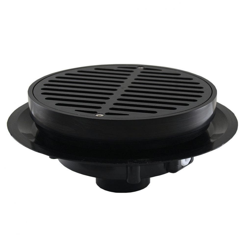 3'' Heavy Duty Traffic ABS Floor Drain with Full Plastic Grate and Ring
