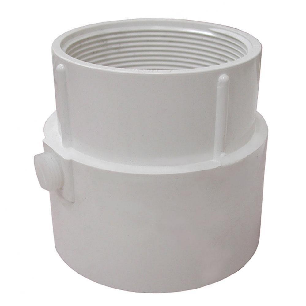 4'' PVC Pipe Fit Drain Base for 3-1/2'' Spud