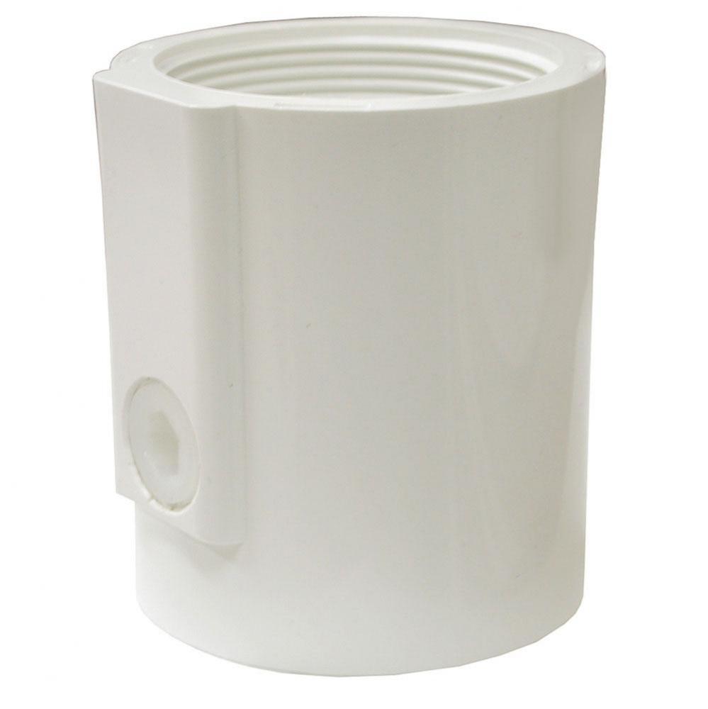 2'' PVC Pipe Fit Drain Base with Primer Tap, for 2'' Spud